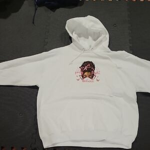 Jerzees Classic White Hoodie